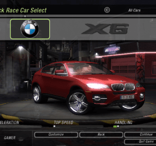 BMW X6 Mod for NFS Underground 2